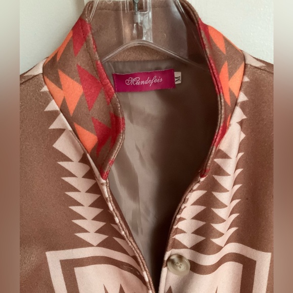 Aztec Bohemian Button Coat - Picture 2 of 5